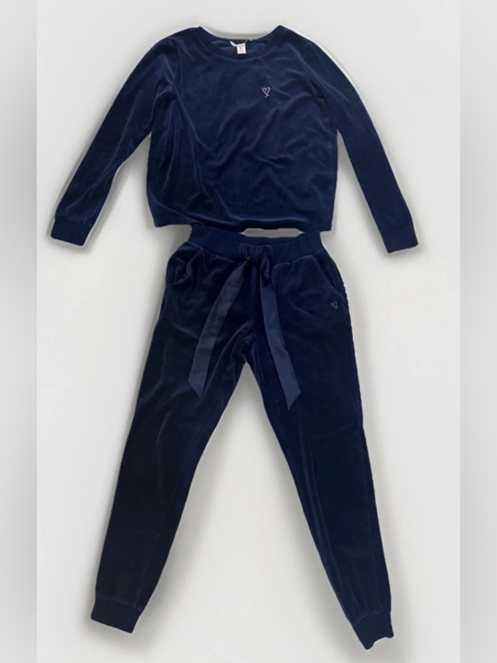 Victoria’s Secret Navy Velour Lounge Set XS EU